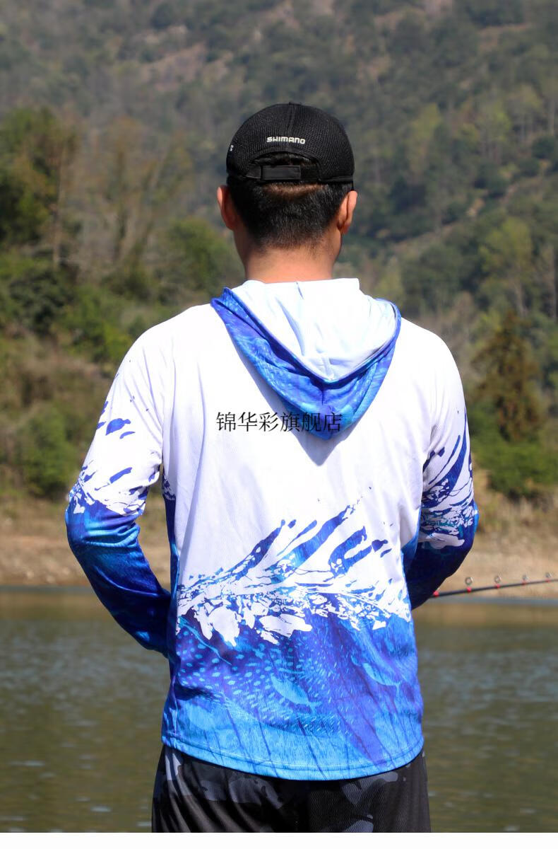 800度钓鱼服钓鱼服装男款垂钓服套装夏季路亚迷彩防蚊海钓服钓鱼防晒