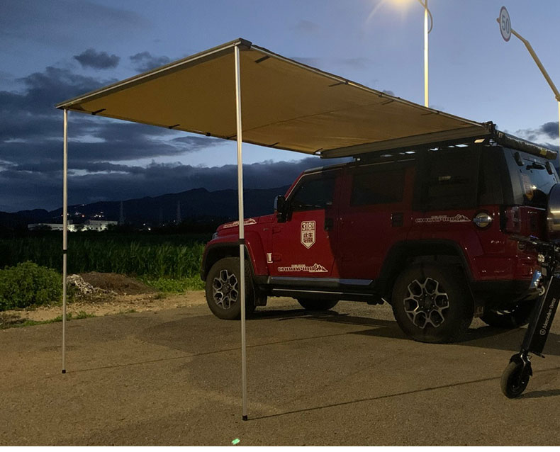 自驾游户外汽车边帐篷侧帐suv越野车载侧边天幕车顶遮阳棚库房车15x25