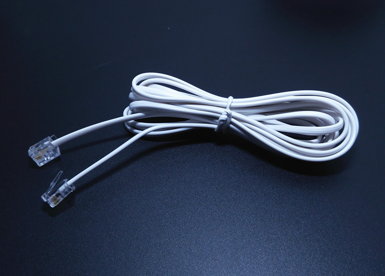 电话线2芯4芯固话座机加长线固定电话机连接线数据线通用20m50米 6米