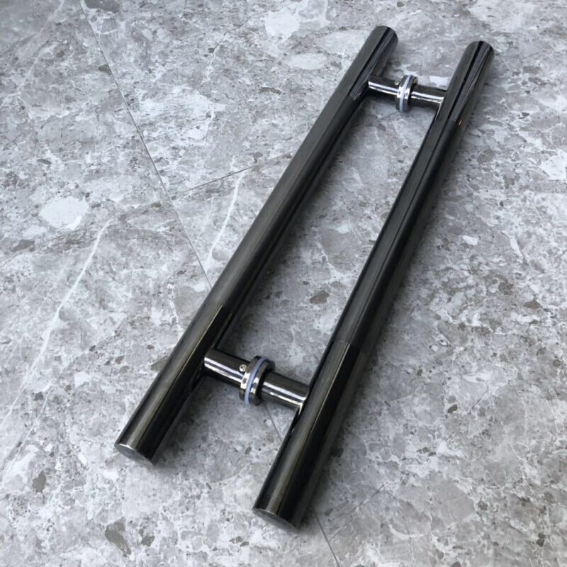 适用于玻璃门拉手不锈钢有框推拉木门把手无框门扶手白钢透明经济款长