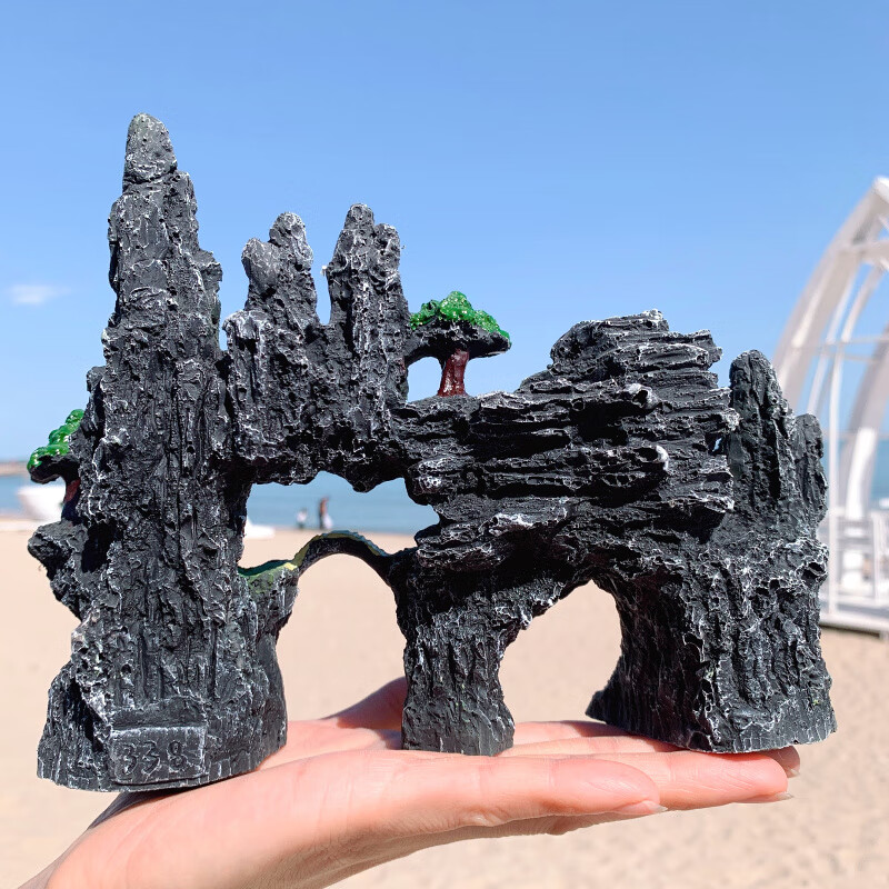 浙宠鱼缸装饰水族箱乌龟缸造景石假山水草缸创意套餐大型石头摆件布景