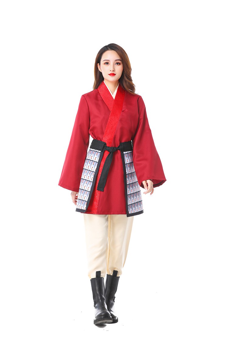 花木兰服装女士尼真人版cosply公主裙刘亦菲孩子大人汉服表演演出