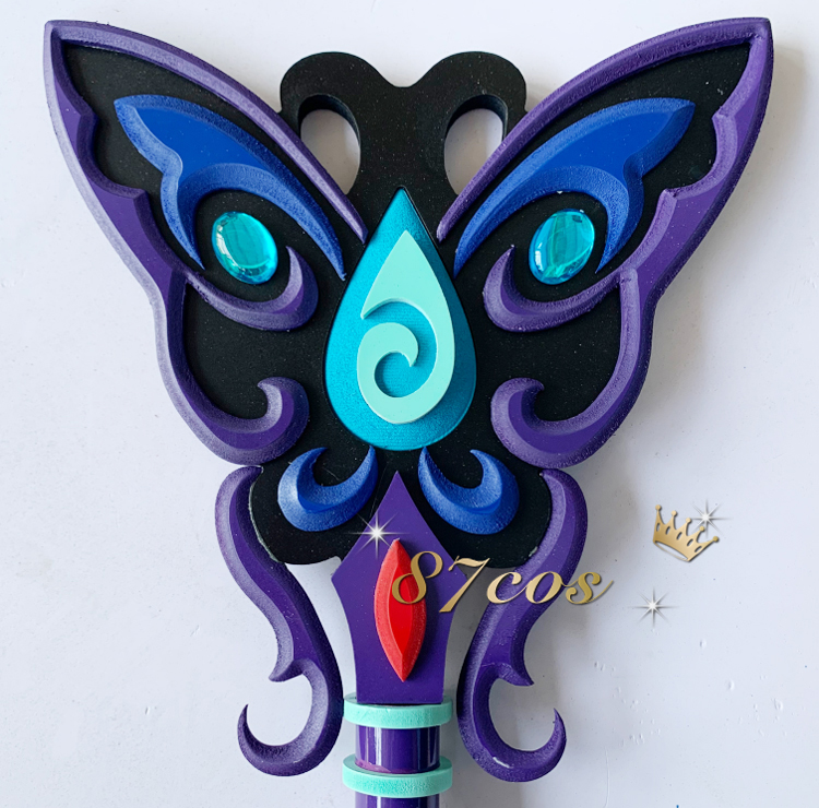 魔法仙女棒 87cos 巴啦啦小魔仙 严莉莉 黑魔法棒 cosplay道具定做 长