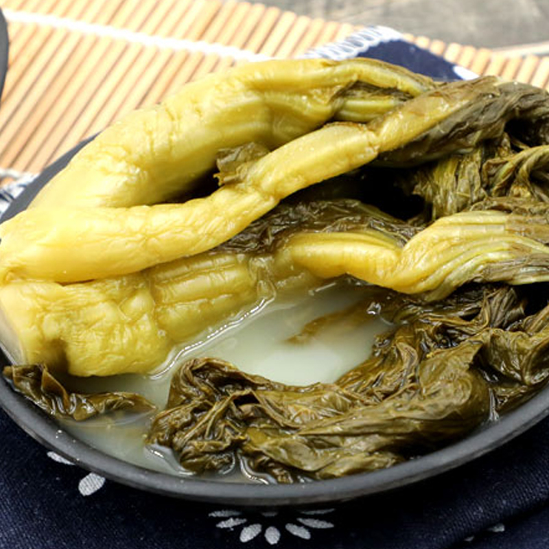 贵州毕节特产农家自制酸菜鱼的酸菜豆米火锅汤正宗调味酸菜2斤豆米1斤