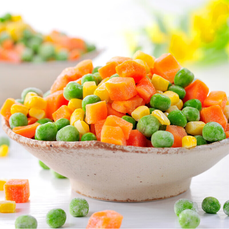 混合蔬菜三色菜扬州炒饭冷冻什锦菜甜玉米胡萝卜青豆粒6斤