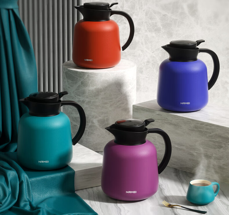 特百惠316不锈钢保温壶办公欧式宿舍家用暖热水壶大容量2022新款保温