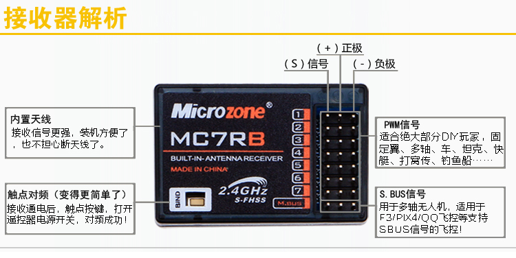 mc8re接收机接线图图片