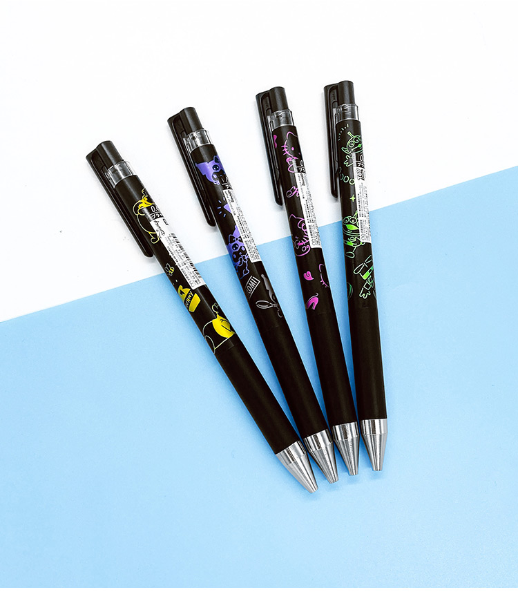 日本pilot百乐太阳星联名款黑色中性笔juice果汁笔库洛米三眼仔信蓝铭