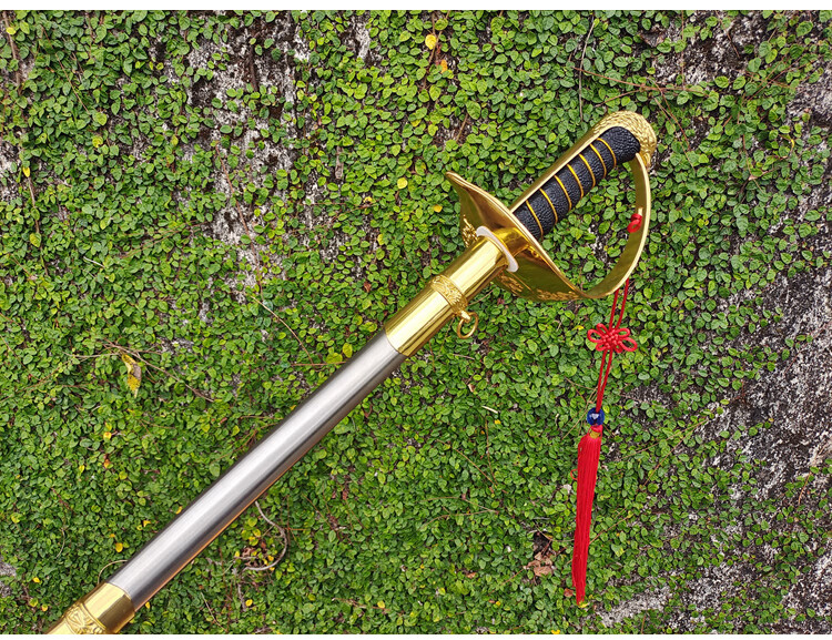 升旗指挥刀剑天下刃三军仪仗队刀92式阅兵剑收藏未开刃 乳白色 60