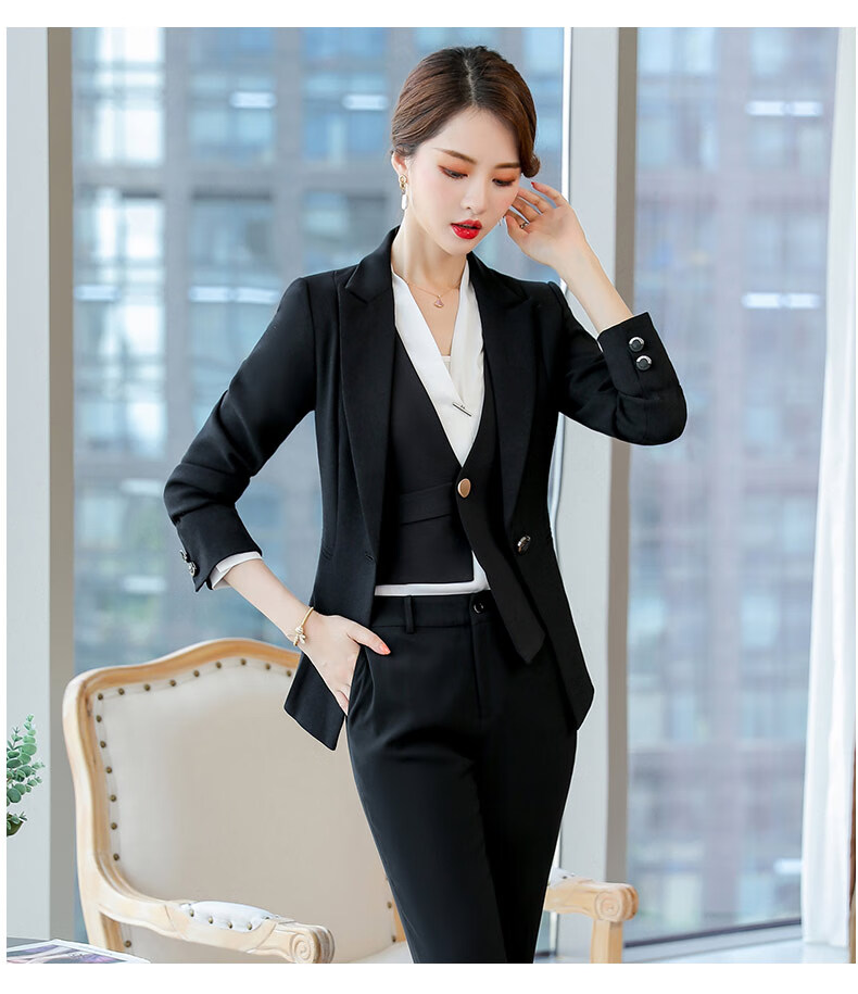 2020春季新款职业装女高端西装套装时尚小西服上班气质工作服正装