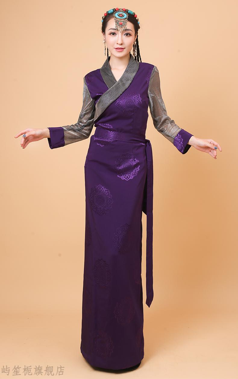 藏族服装女西藏服藏装新款博拉安多藏袍民族风拉萨服