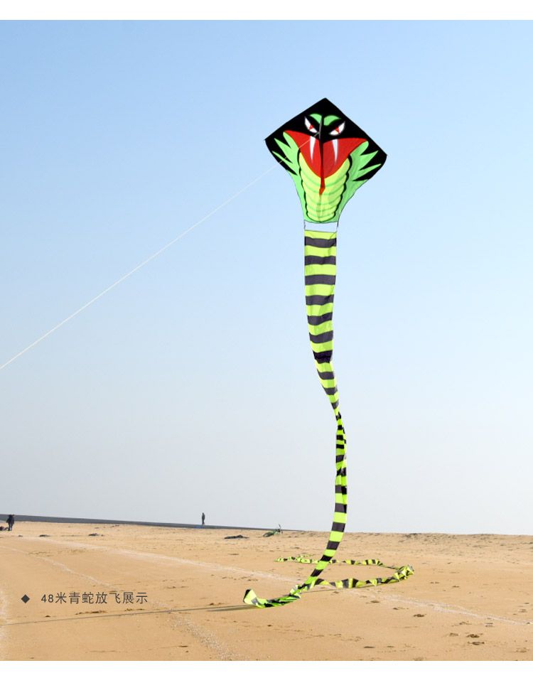 情人节礼物21青蛇风筝微风易飞成人专用大型长尾蛇儿童卡通初学风争30
