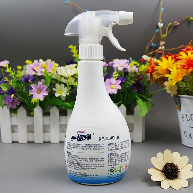 雪豹手榴弹油烟净油污净厨房抽油烟机清洗剂重油污净高浓400g瓶400克