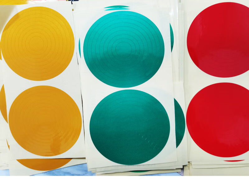 压力表标识贴 仪表盘红绿黄三色上下限指示贴压力表标识标示色环标签