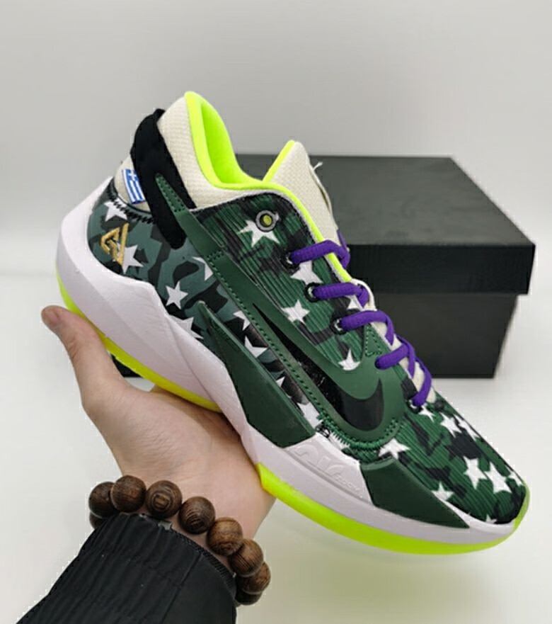 男子篮球鞋字母哥2代新款白水泥黑白男子耐磨气垫实战篮球鞋乳白色