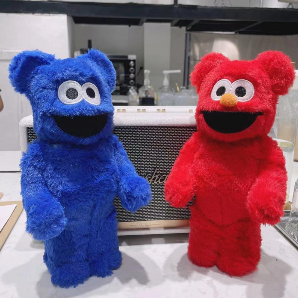 芝麻街甜饼怪cookiemonster毛绒玩偶暴力熊积木熊家用金银兔40028cm