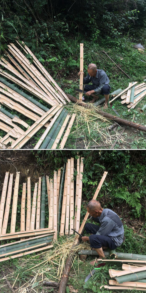 扁担挑水钩担家用钩子实木纯手工称重农村挑粪工具专用结婚装饰品08米