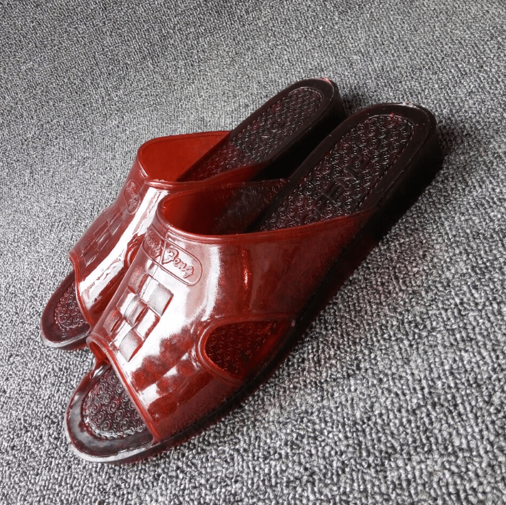 硬底拖鞋男生复古爸妈老款老人凉拖男女超防滑浴室居家室内拖鞋夏 818