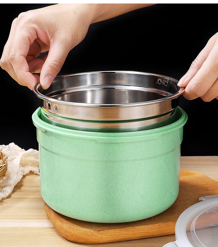 自热锅具 充电锅宿舍不插电加热饭盒自动内胆不锈钢自热加热包专用