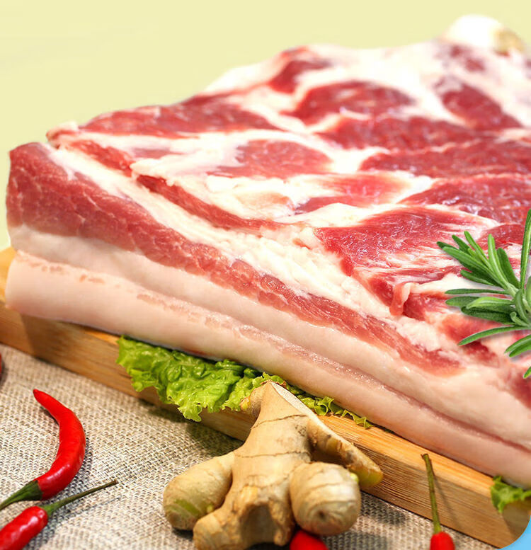 农家散养黑猪腿肉带皮五花肉土猪前腿肉梅花肉生猪肉 5斤(净重带皮无