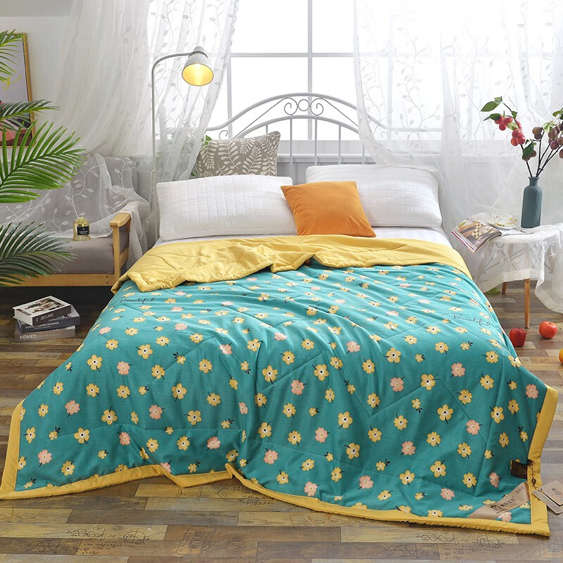 帕拉美拉 家纺夏季冰丝夏被空调被 夏凉被单双人可水洗薄被子夏天柔软