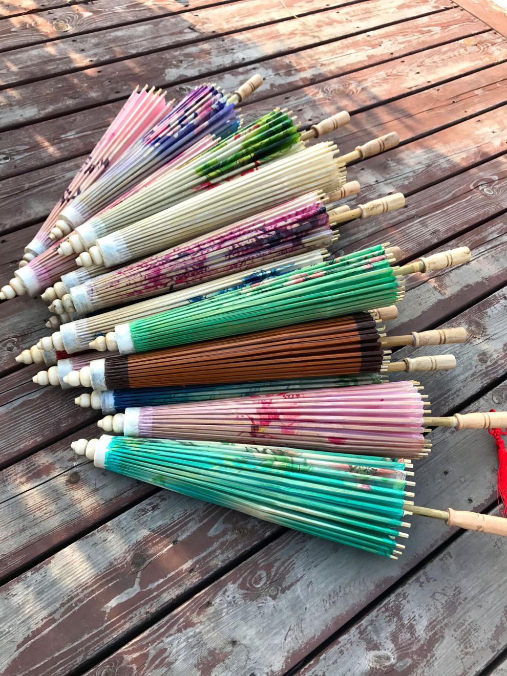 古代油纸伞防雨防晒桐油伞汉服古风伞女舞蹈伞古典演出吊顶装饰伞古典