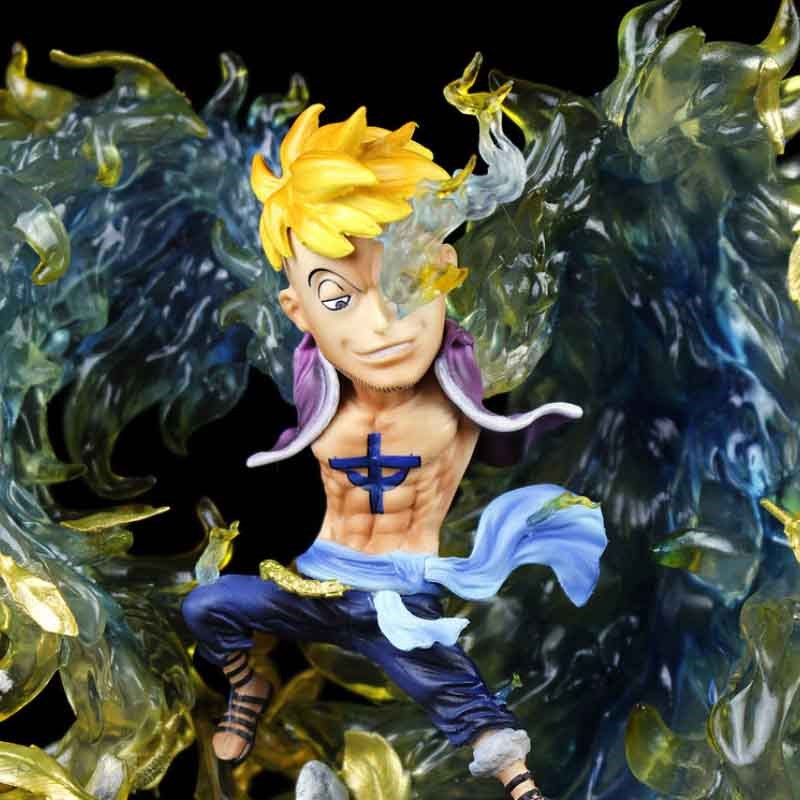 海贼王gk不死鸟马尔科 女帝 明哥g5five雕像国产q版车载摆件 不死鸟