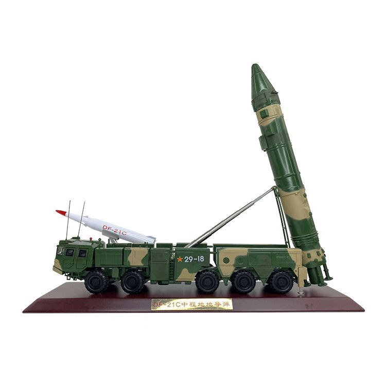 135东风c21d导弹发射车模型中程地地导弹发射车df21合金仿真模型130