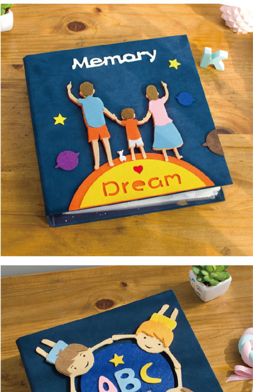 和宝宝一起做的100件事diy成长纪念册创意亲子互动相册早教礼物 旋转