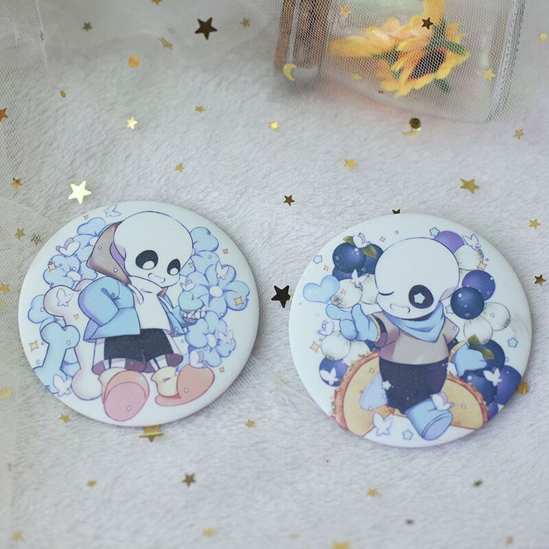 undertale周边 传说之下sans钥匙扣徽章 frisk 蓝莓 fell挂件ink 小羊