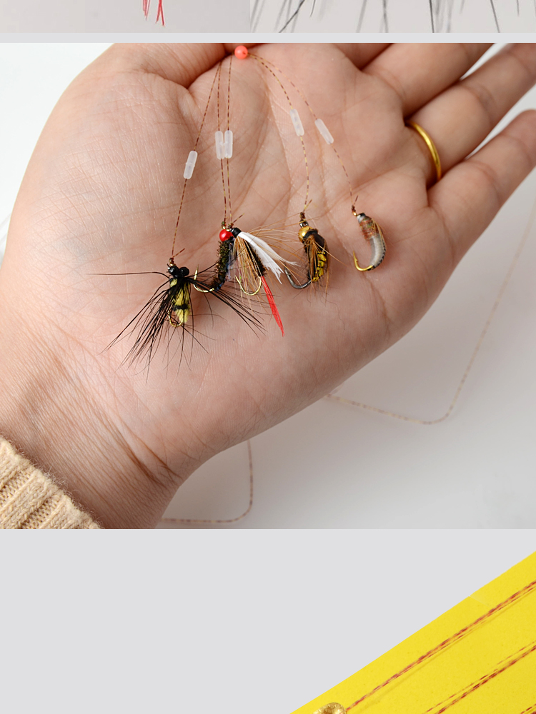 日本进口高端新款绑好路亚饵假饵飞蝇钩助投器套装白条马口翘嘴专杀钓