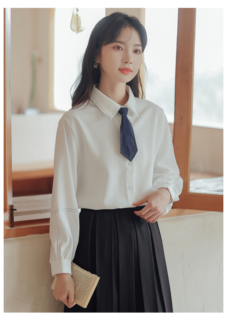 秉藜 小学幼儿园教资面试穿搭小个子衬衫女春秋公务正式场合教师