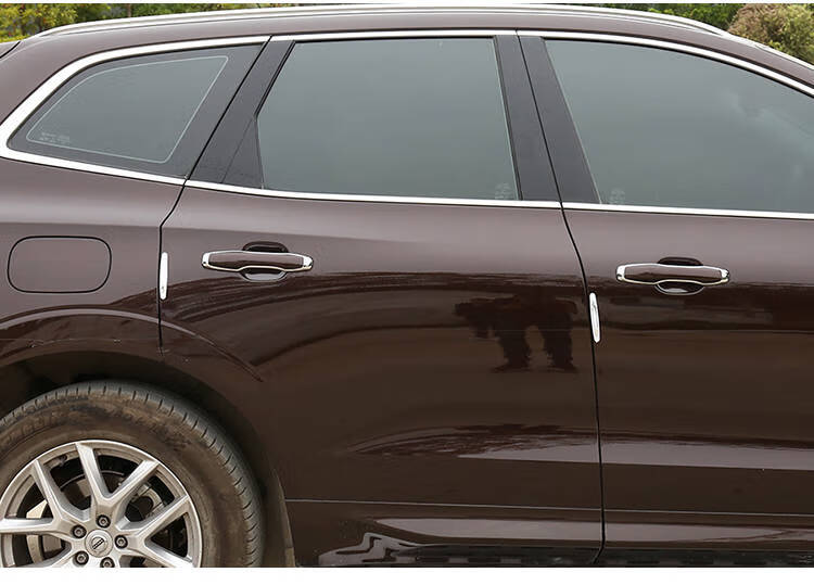 斯巴鲁傲虎门把手防撞条森林人xv汽车门贴外观车身开门边改装饰亮条