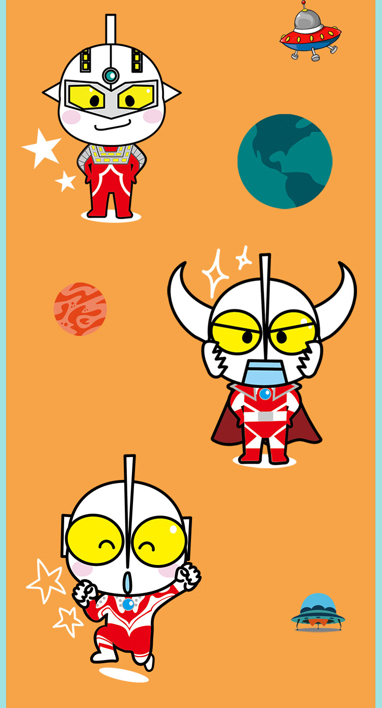 q版奥特曼卡通折叠儿童雨伞男孩学生小学生黑胶太阳伞轻便携 折叠伞