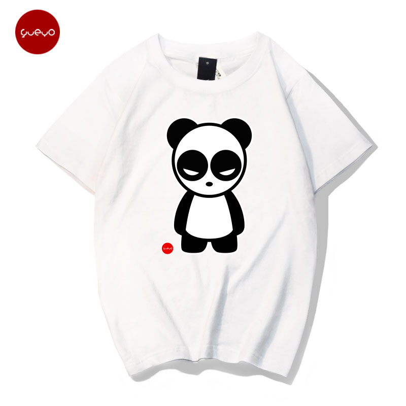 熊猫panda短袖t恤绝地求生衣服情侣半袖男暴力吃鸡panda原版黑色175