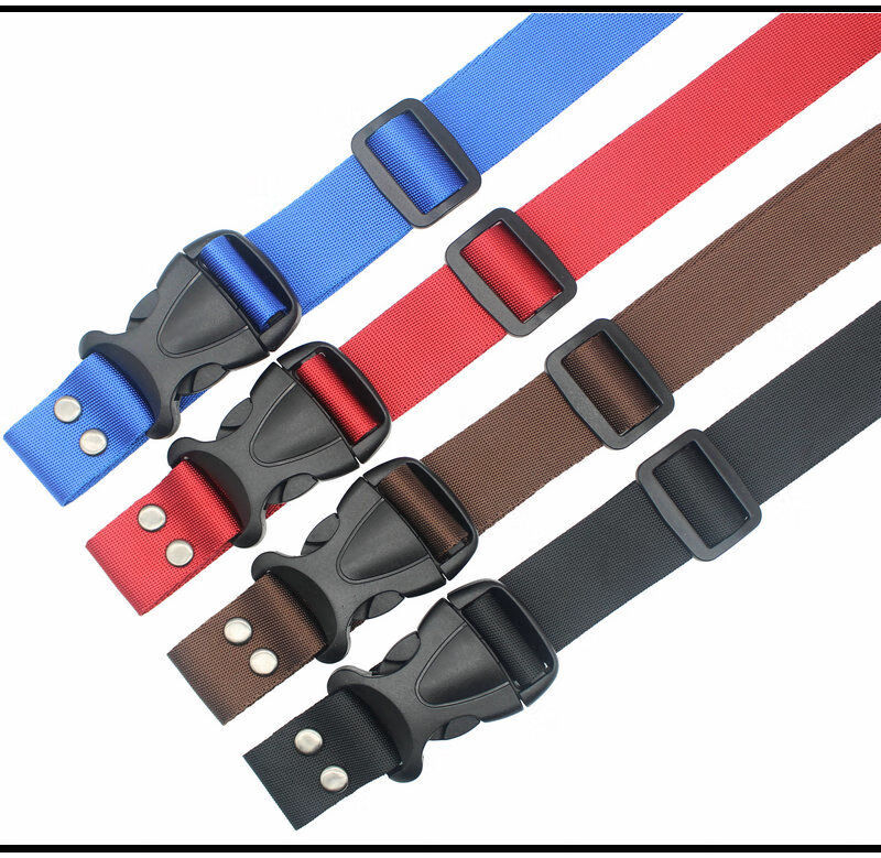 dicify新品卡扣帆布腰带男士牛仔休闲工装裤腰带女隐形塑料插扣帆布