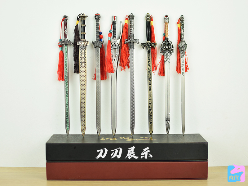 古代武侠刀剑模型金属玩具男孩摆件锦衣卫古春秋战国礼物绣春刀纸盒装