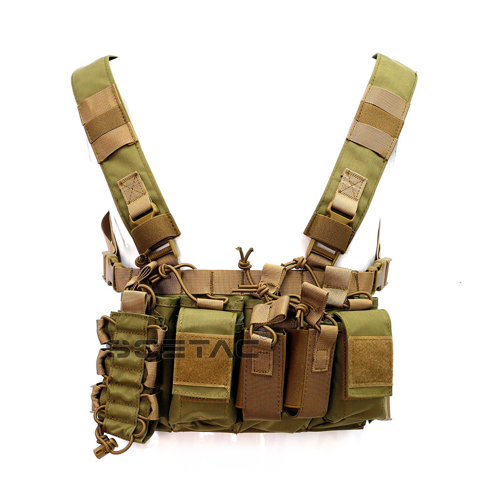 战术背心 尼龙 d3cr战术胸挂背心 携行胸挂 轻量化背心 沙色【图片