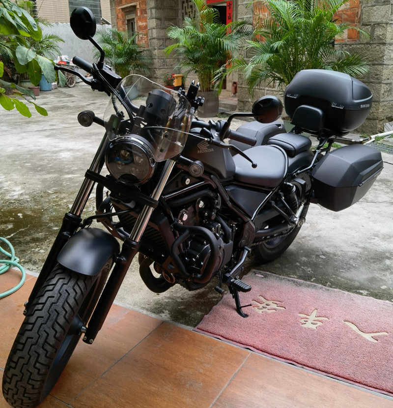 本田cm300边箱rebel反叛者适用于叛逆者改装尾箱cm500三箱保险杠后备