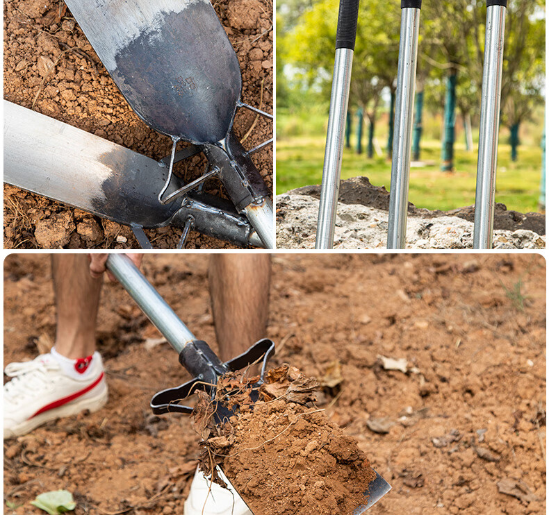 宝御安挖树铲子铁锹加厚锰钢洛阳铲起树根移苗挖土坑沟神器户外挖洞