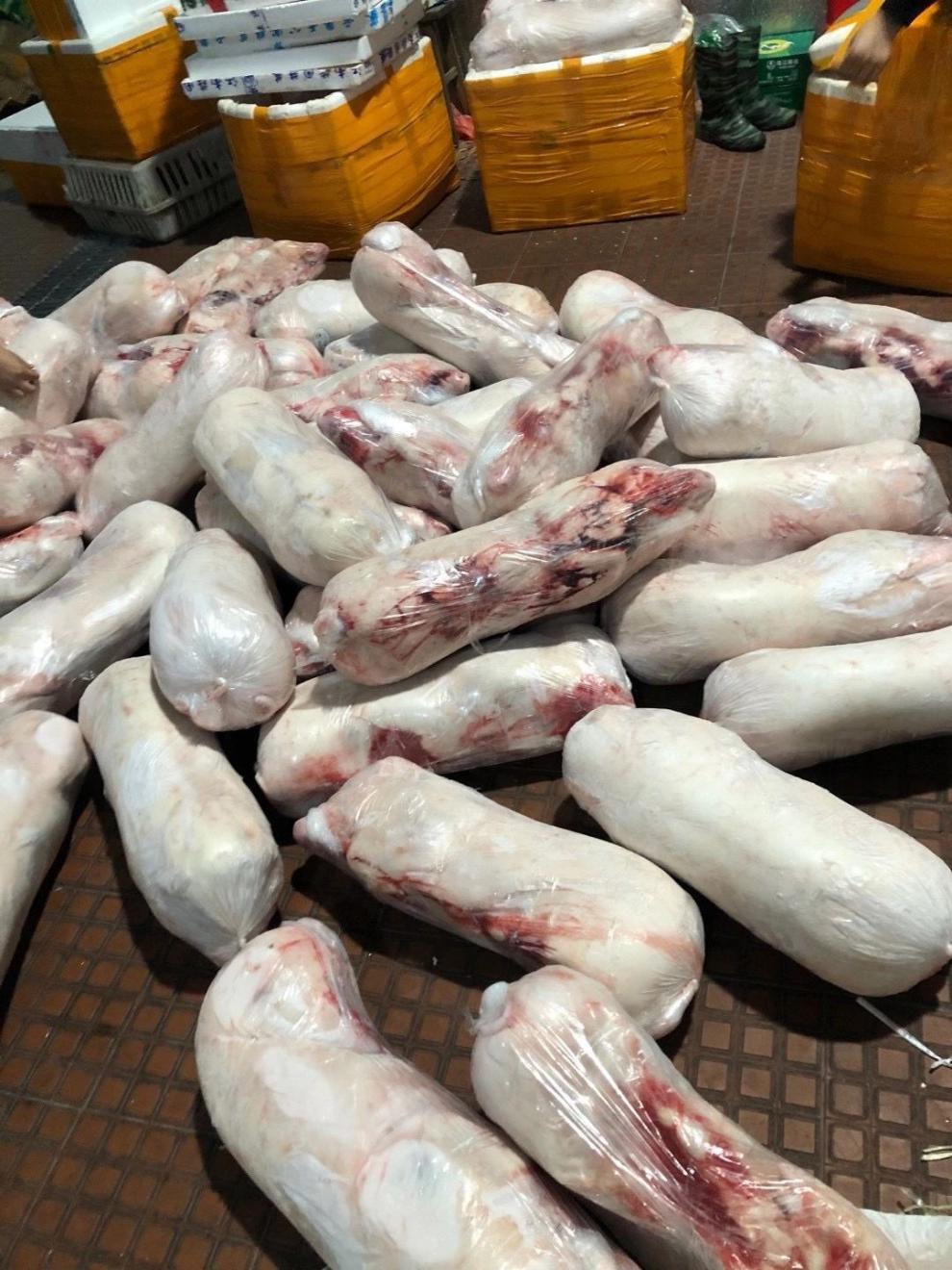 新鲜冷冻小耳朵乳猪整只广式烤猪小香猪土白猪一头4-70斤 5-6斤【图片