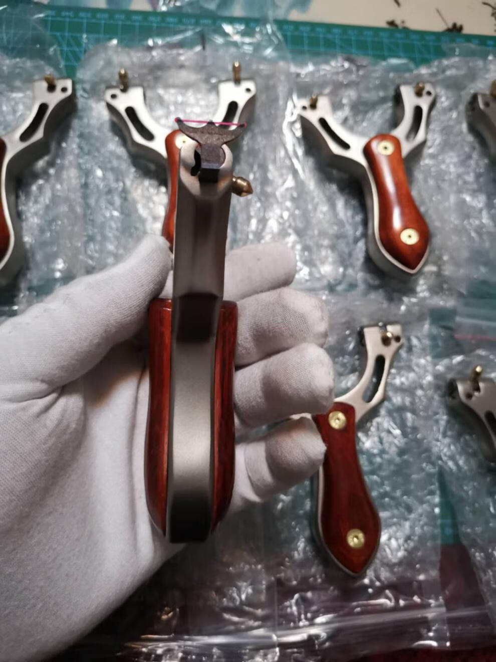 【可发新疆】精准弹弓架专用凸轮轴秒上皮筋雷霆贴片扁皮弹弓运动野外