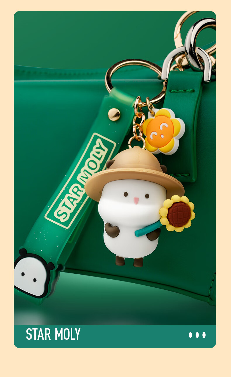 迪士尼野萌君日常系列情侣钥匙扣网红表情包ip公仔少女心背包挂件萌