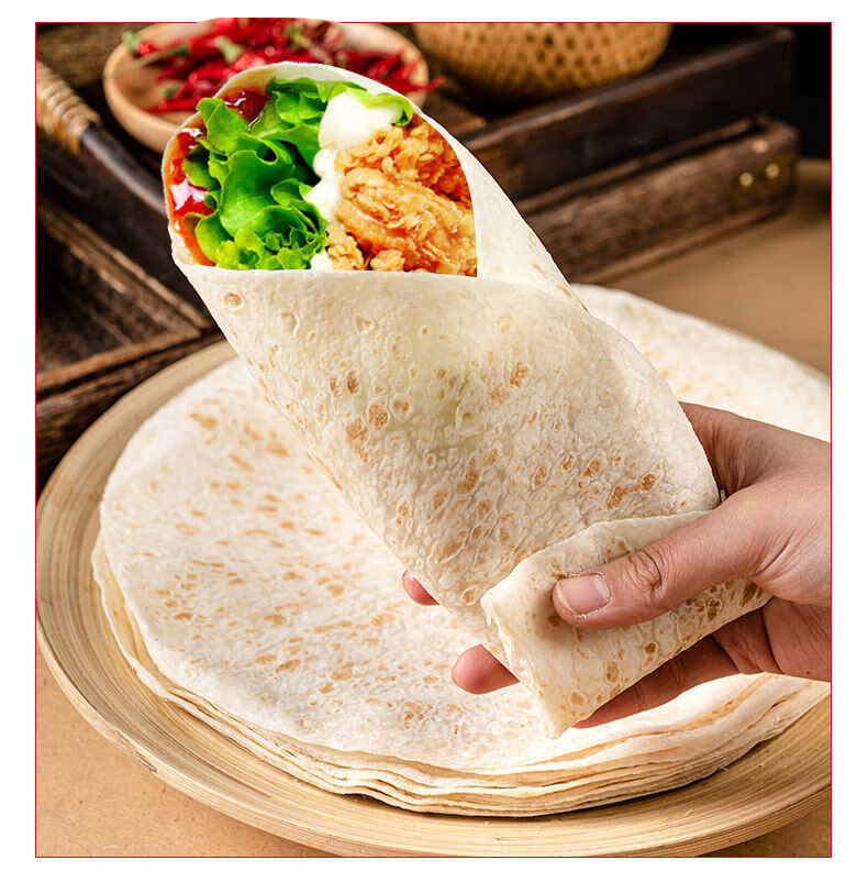 手工单饼河南烙馍山东大饼水洛馍饼春饼煎饼手抓饼皮商用早餐卷饼52斤