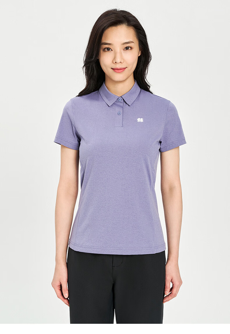 可隆polo衫 女子户外休闲运动seco空气面料速干弹力短袖t恤【行情