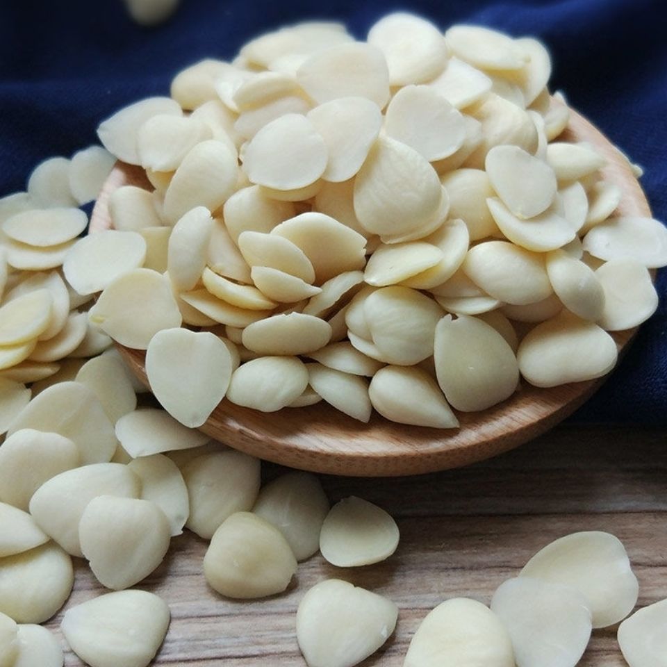 北京同仁堂原料承德南杏仁片脱衣去皮甜杏仁瓣烘焙糕点做茶打豆浆买