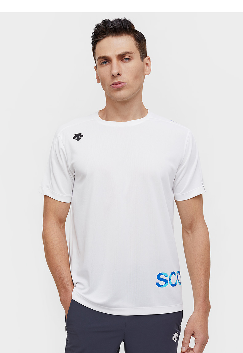 descente迪桑特铁人三项国家队男子针织短袖t恤d0231rts48藏青色nvm