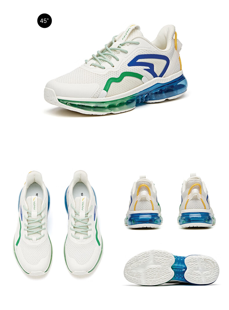 安踏男鞋星际官方旗舰网店2020夏季新款seeed全掌气垫网面透气防滑