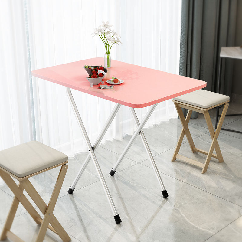 锐缘龙年年兴折叠桌子家用小饭桌便携式户外折叠摆摊桌正方形宿舍简易