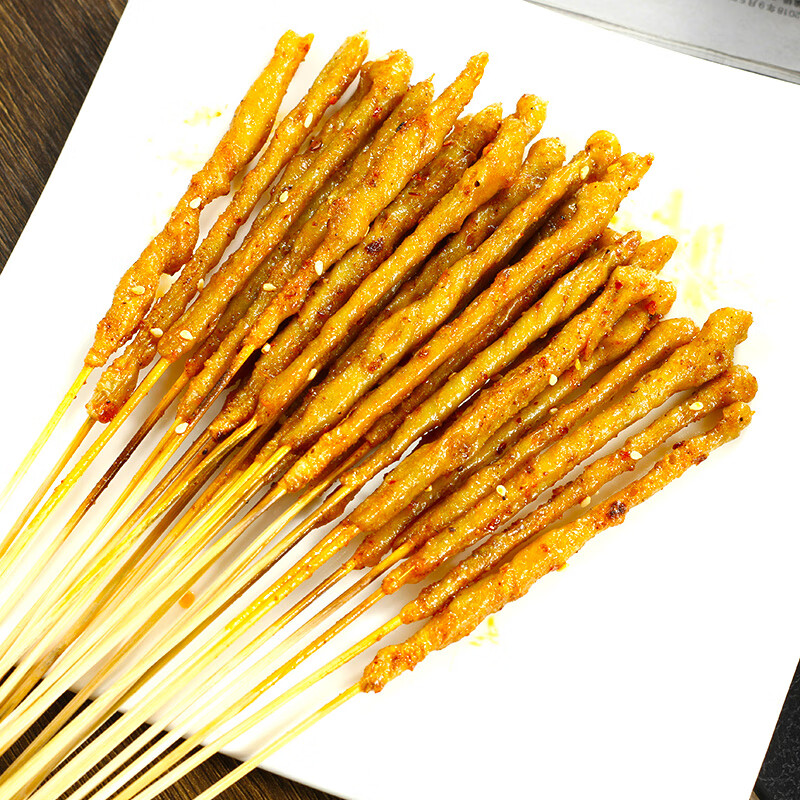 铁板网红小面筋串烧烤食材手工条状半成品夺命烧烤小串油炸商用300